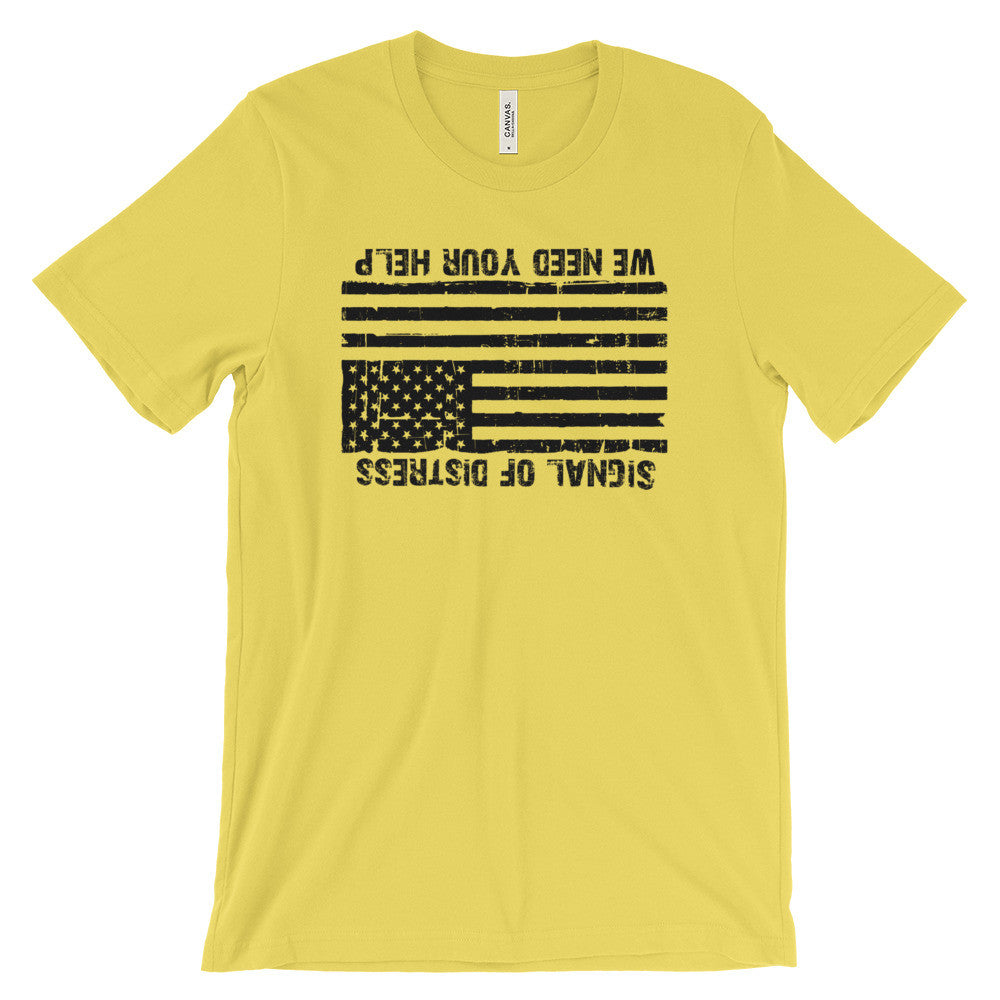 upside down flag t shirt